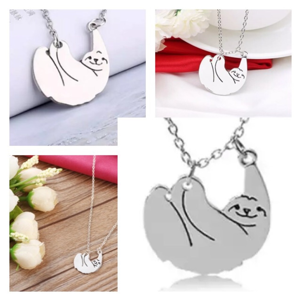 NEW!๐๐SLOTH NECKLACE!๐SERIOUSLY SWEET!๐๐LOVE! - Picture 1 of 8